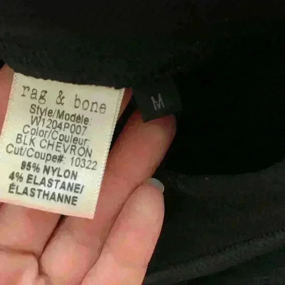 Rag & Bone / Jean The Lawson Black Pant Leggings - Size: Medium - Picture 8 of 10